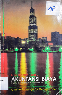 Image of Akuntansi Biaya Suatu Pendekatan Manajerial